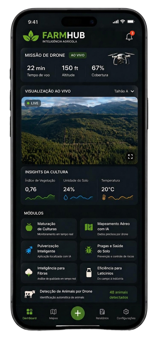 FARMHUB mobile experience preview